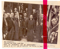 Gent - Herdenking Gesneuvelden , Mgr Coppieters - Orig. Knipsel Coupure Tijdschrift Magazine - 1935 - Non Classés