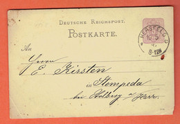 1P - Ganzsache Deutsche Reichpost Hersfeld 1882 Mit Der 31 - Bad Hersfeld