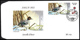 FDC - DUOSTAMP°/ MY STAMP° - Sarcelle D'hiver / Wintertaling / Winter Blaugrün - ABCP - BUZIN - Lettres & Documents