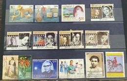 India  - 2011 - 13 Diff Commemorative Stamps   -  Nice  Selection - Used. ( CP 52 ) - Gebraucht