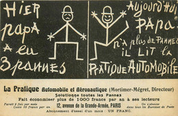 Paris 16ème & 17ème * CPA * La Pratique Automobile & Aéronautique MORTIMER MEGRET Avenue De La Grande Armée - Distretto: 16