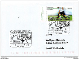 218 - 9 - Enveloppe Allemande Avec Timbre Football Et Oblit Spéciale "Fussball WM 2010 Endspiel" - 2010 – África Del Sur