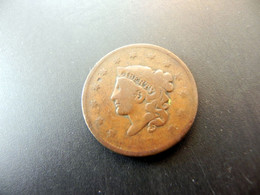 USA 1 Cent 1827 - 1816-1839: Coronet Head