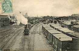 Orléans * Vue Sur La Gare * Train Locomotive * Ligne Chemin De Fer * Wagons - Orleans