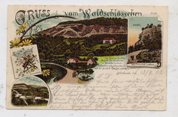 0-5502 BLEICHERODE, Lithographie, Gruss Vom Waldschlösschen, 1902 - Bleicherode