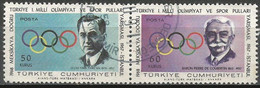 Turkey 1967 Mi 2061-2062 O [PAIR], Turkish Olympic And Sportive Stamps Competition - Used Stamps