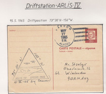 USA Driftstation ARLIS-IV Card 15-5-1965 Signature Station Leader  (DRB162A) - Forschungsstationen & Arctic Driftstationen