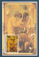 ⭐ Polynésie Française - Carte Maximum - Premier Jour - FDC - Artistes Peintres En Polynésie - 1996 ⭐ - Cartoline Maximum
