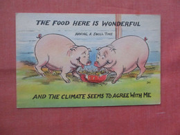 Humour   Pigs The Food Here Is Wonderful.  >  Ref 5358 - Humor