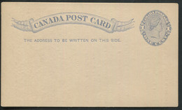 CANADA - ENTIER POSTAL 1c. BLEU AVEC REPIQUAGE DES POIDS & MESURE - NEUF - LUXE - 1860-1899 Règne De Victoria