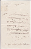 CHARENTE - MONTMOREAU - Me R. BRANGIER - Notaire - 1911 - Manuscripten