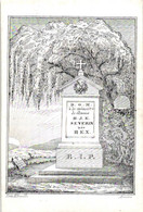 1 Litho Marie Agnes Bex Epouse De Mr Henri Severin Décédée St Willebrord 1862 Lith Ropoll  Carte Porcelaine - Avvisi Di Necrologio