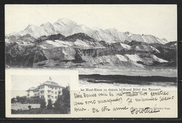 Carte P De 1905 ( Le Mont-Blanc, Vu Depuis Le Grand Hôtel Des Rasses ) - VD Vaud