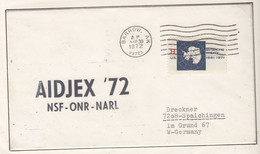 USA Driftstation AIDJEX Cover MAR 30 1972 (DRB168A) - Estaciones Científicas Y Estaciones Del Ártico A La Deriva