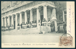Greece Athens Propylees Palais Royal Evzones Guards UNDIVIDED Posted 1904 - Grecia