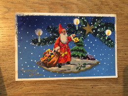 Santa Claus * CPA Illustrateur * NOEL * Joyeux Noël * Père Noel * Merry Christmas * Jeux Jouets * Ajoutis - Kerstman