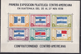 Guatemala 1938 - Mi.Nr. Block 2 - Postfrisch MNH - Flaggen Flags - Guatemala