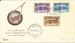 Turkey FDC 20-8-1952 8th International Congress Of Theoretic And Applied Mechanics Complete Set Of 3 With Cachet - Cartas & Documentos