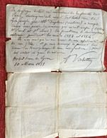 10 Mars 1855-Manuscrit Lettre Certificat -☛Satisfaction Zèle Dans Ses études Chirurgie Pr Valoir Ce Que De Dr-☛Médecine - Manuscripts