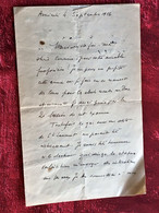 -Manuscrit Lettre  -☛Amiens 4 Septembre 1956-☛ Ma Chère Cousine --Lire..... - Manuscripts