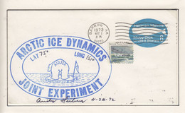 USA  Driftstation AIDJEX Cover May 1 1972 Signature (DRB169C) - Estaciones Científicas Y Estaciones Del Ártico A La Deriva