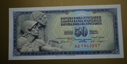 Yugoslavia Banknotes 50 Dinara 1/5/1968 EF/UNC   With Security Thread - Joegoslavië