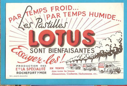 BUVARD  ::Pastilles LOTUS  Rochefort  (Camionettes 203 Peugeot ) - Trasporti