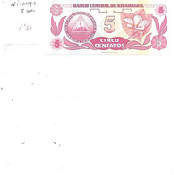 NICARAGUA BILLET 5 CENTAVOS - Nicaragua