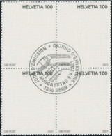 Suisse - 2021 - Kunst Post - Viererblock - Ersttag Stempel ET - Usati