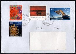 CROATIA 2021 - MAILED ENVELOPE - EUROMED: BOATS USED IN THE MEDITERRANEAN / PAINTING: EMANUEL VIDOVIC / SEA LIFE - Croazia
