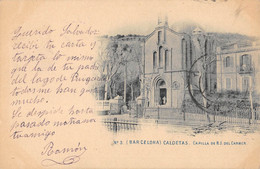 CPA ESPAGNE BARCELONA CALDETAS CAPILLA DE N.S.DEL CARMEN  (cpa Rare - Autres & Non Classés