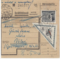 HUNGARY. Ungarn, 1954. Card, Box With 9,5 Kilo - Paquetes Postales