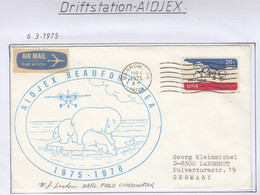 USA Driftstation AIDJEX Cover  MAR 6 1975  Signature Field Coordinator (DRB173) - Stations Scientifiques & Stations Dérivantes Arctiques