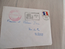 Lettre France 1968 Cachet Militaire Rouge 45ème Régiment D'Instruction Des Transmissions - Bolli Militari A Partire Dal 1900 (fuori Dal Periodo Di Guerra)