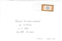 €0,60 POSTA PRIORITARIA DENTELLATURA SPOSTATA - 2001-10: Storia Postale