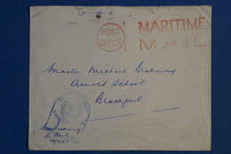 AK3  GRANDE BRETAGNE BELLE  LETTRE CENSUREE 1945  MARITIME MAIL POUR BLACKPOOL  LANCS +  +AFFRANCH. INTERESSANT - Andere & Zonder Classificatie