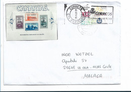 EP371 / SPANIEN - Inlandbrief 2021 Ex Barcelona Nach Malaga - Storia Postale