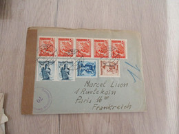 Lettre Autriche Ostria En Censure 9 TP Pour Paris - Covers & Documents