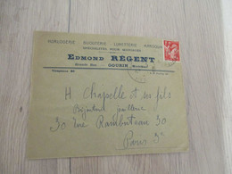 Lettre à En Tête Pub Edmond Régent Gourin Morbihan Horlogerie Bijouterie - Petits Métiers