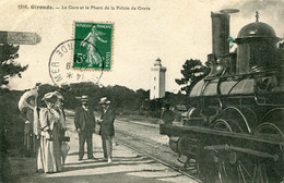 Gironde  La Gare Et Le Phare De La Poinde Grave - Other Municipalities