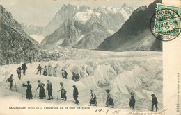 SUISSE  MONTANVERT Traversée De La Mer De Glace - Avers