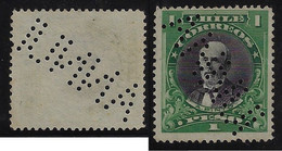 Chile 1930 Stamp With Perforation ANNULADA Not Identified In Perfin Catalog Lochung Perfore - Chili