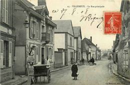 Villemeux * La Rue Principale * Attelage Marchand Ambulant * Villageois - Villemeux-sur-Eure