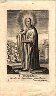 1 Gravure Monseigneur  Johannes Baptista Robertus  Baron Van Velde De Melroy En Sart - Bomal Bisschop V Ruremonde  1824 - Esquela