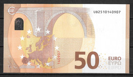FRANCE - 50 € - UB - U023 E2 - UNC - Draghi - 50 Euro