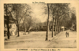 Lombers * La Place Et Avenue De La Gare - Autres & Non Classés