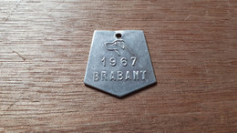 BELGIQUE BRABANT 1967 TAXE POUR CHIENS N°019605 - Autres & Non Classés