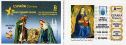 Spain - 2021 - Christmas - Mint Self-adhesive Stamp Set - Unused Stamps