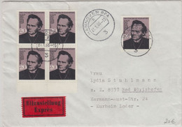 BRD - 5x20 Pfg. Söderblom Eilbrief Hannover - Bad Wörishofen 1966 - Lettres