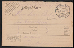 German Feldpost WW1: Unknown Unit Posted 26.7.1915 By Beskidenkorps - Card  (TS1-66) - Prima Guerra Mondiale